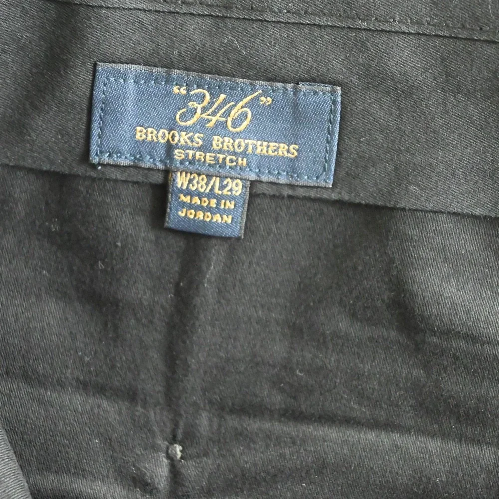 Brooks Brothers 36x29 Gray Striped Flat Front 346 Stretch Wool Mens Dress‎ Pants